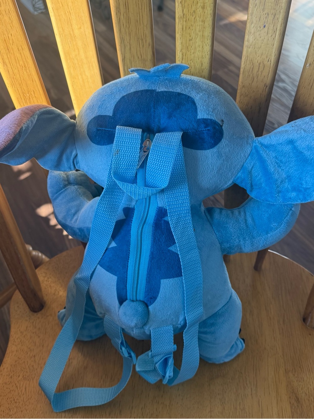Disney Blue and Turquoise Stitch 15” Plush Backpack - Picture 3 of 3